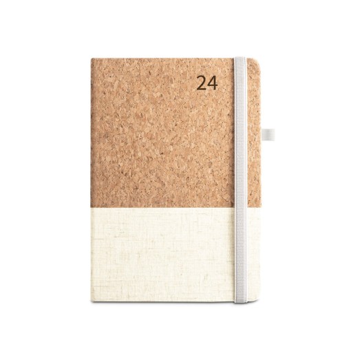 Agenda em cortiça e linho Personalizada
