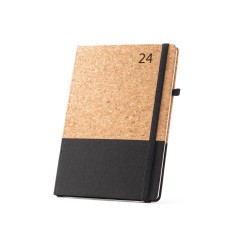 Agenda em cortiça e linho Personalizada