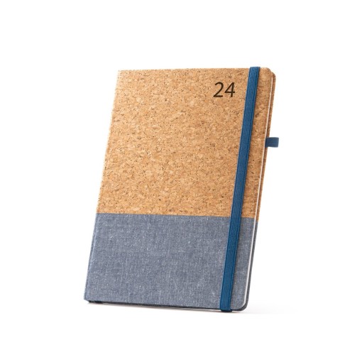 Agenda em cortiça e linho Personalizada