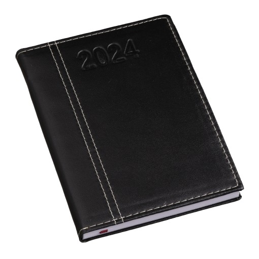 Agenda Diária Couro Sintético Personalizada 2025