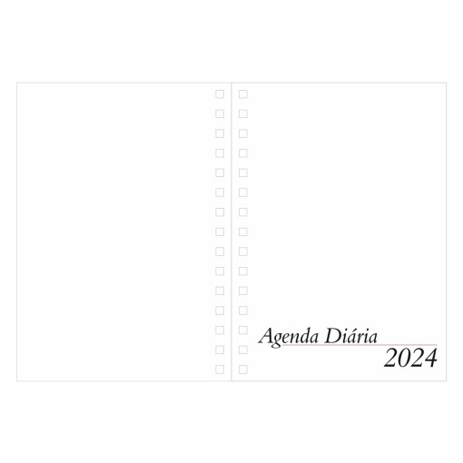Agenda Diária 2025 Wire-o Personalizada