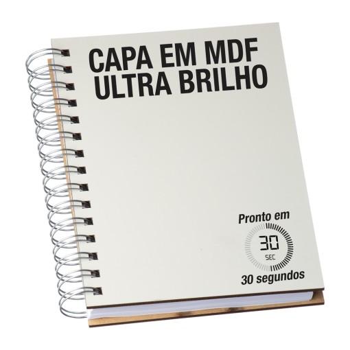 Agenda Permanente Wire-o MDF Sublimática Personalizada Personalizada Para Brinde