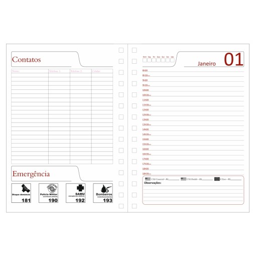 Agenda Permanente Wire-o MDF Sublimática Personalizada Personalizada Para Brinde