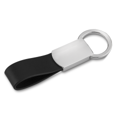 Chaveiro Metal Fosco Com Fivela de Couro