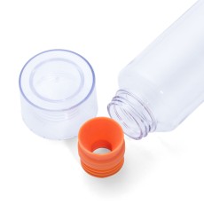 Garrafa Plástica Com Borracha de Silicone Colorida