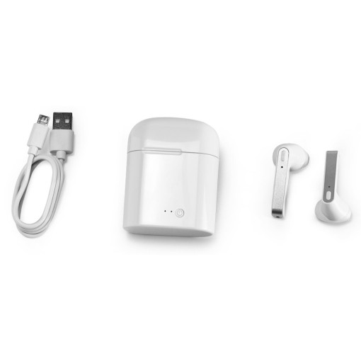 Fone de Ouvido Bluetooth Personalizado com Logo
