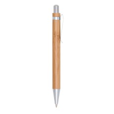 CANETA BAMBU DET PRATA Personalizados