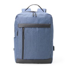 MOCHILA DE NYLON COM DET. EM COURO SINT. Promocional