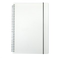CADERNO COM CAPA PLÁSTICA Promocional