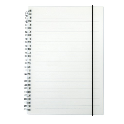 CADERNO COM CAPA PLÁSTICA Promocional
