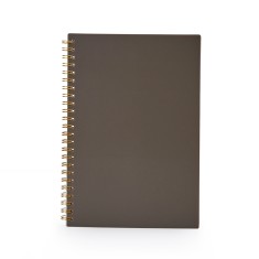 CADERNO A5 PLÁSTICO com sua marca