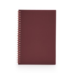CADERNO A5 PLÁSTICO com sua marca