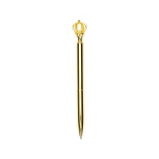 CANETA METAL COROA com logotipo