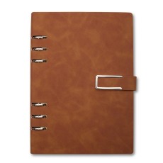 CADERNO FICHÁRIO PU para brinde