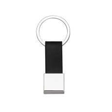 CHAVEIRO DE METAL C/ COURO para brinde corporativo