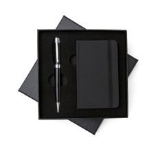 KIT CANETA E CADERNETA TIPO MOLESKINE Personalizados