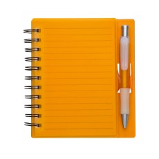 CADERNO PLÁSTICO C/ CANETA Personalizado