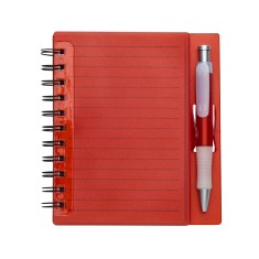 CADERNO PLÁSTICO C/ CANETA Personalizado