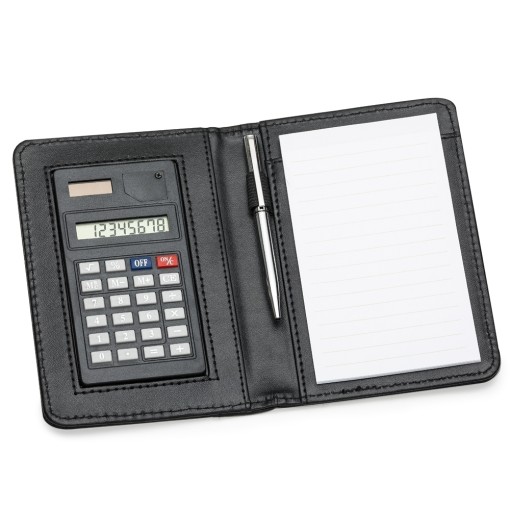 BLOCO DE ANOTAÇÕES COM CALCULADORA E CANETA Brindes