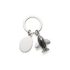 CHAVEIRO METAL AVIÃO C/ PLACA Brindes