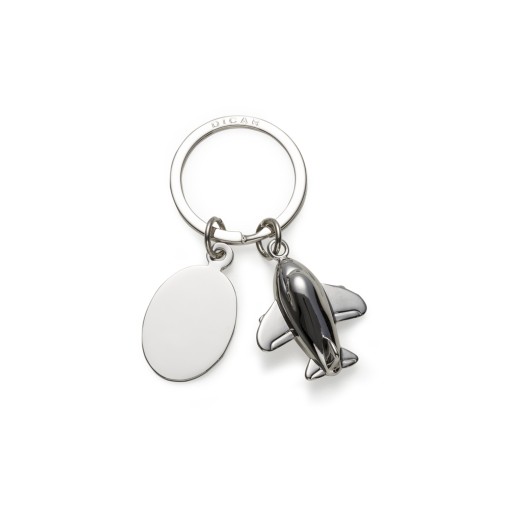 CHAVEIRO METAL AVIÃO C/ PLACA Brindes