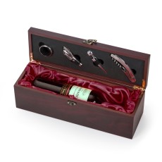 KIT VINHO  CAIXA DE MADEIRA 4 PEÇAS  PORTA GARRAFA para brinde