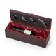 KIT VINHO  CAIXA DE MADEIRA 4 PEÇAS  PORTA GARRAFA para brinde