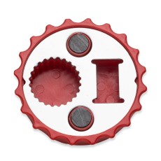 ABRIDOR DE GARRAFA FORMATO TAMPA DE METAL C/ IMÃ DE GELADEIRA Personalizados