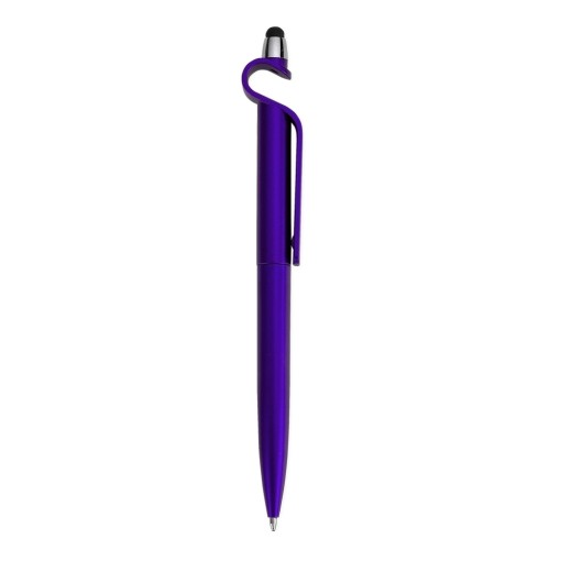 CANETA PLASTICA C/ SUPORTE E TOUCH para brinde