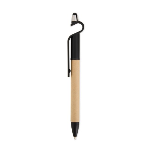 CANETA ECOLÓGICA TOUCH COM SUPORTE com sua marca