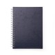 CADERNO C/ CAPA DE COURO SINTÉTICO 17 X 24CM Brindes