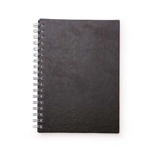 CADERNO C/ CAPA DE COURO SINTÉTICO 17 X 24CM Brindes