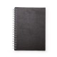 CADERNO C/ CAPA DE COURO SINTÉTICO 17 X 24CM Brindes
