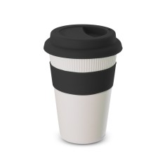 COPO FIBRA BAMBU C/ TAMPA 450ML Brinde