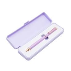 CANETA METAL C/ BOX DE  PLÁSTICO Promocional