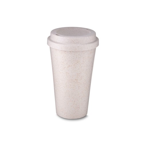 COPO FIBRA DE ARROZ C/ TAMPA 550ML com logotipo