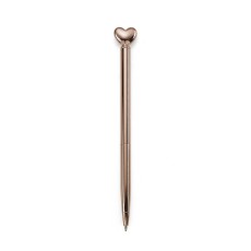 CANETA METAL CORAÇÃO com sua marca