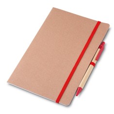 CADERNO P/ ANOT. KRAFT C/ CANETA Promocionais