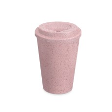 COPO FIBRA DE ARROZ C/ TAMPA 400ML para eventos