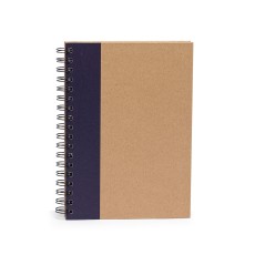 CADERNO CAPA KRAFT LAMINADA Brinde