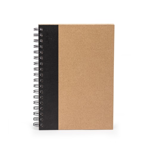 CADERNO CAPA KRAFT LAMINADA Brinde