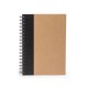 CADERNO CAPA KRAFT LAMINADA Brinde