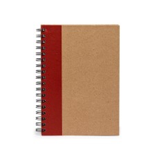 CADERNO CAPA KRAFT LAMINADA Brinde