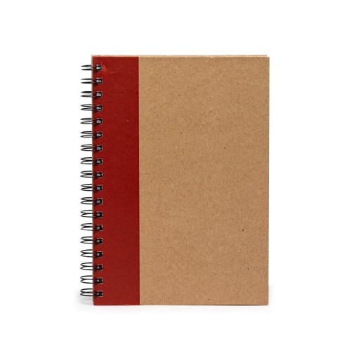 CADERNO CAPA KRAFT LAMINADA Brinde