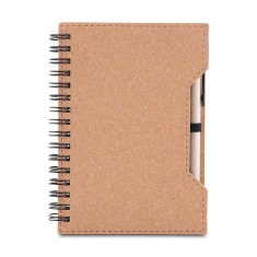 CADERNO DE PAPELÃO COM CANETA Personalizados