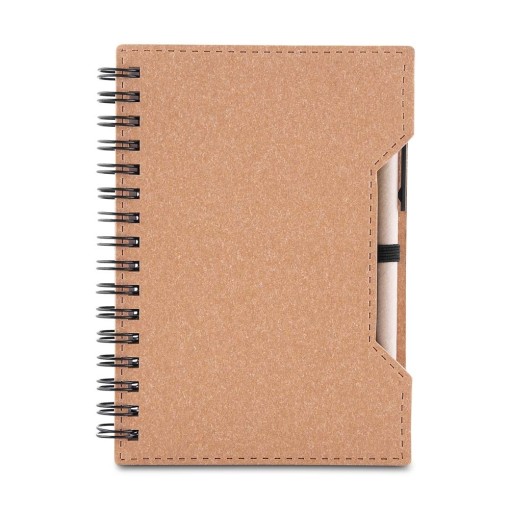 CADERNO DE PAPELÃO COM CANETA Personalizados