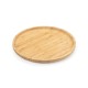 PETISQUEIRA REDONDA DE BAMBU 25*25CM com logotipo