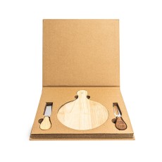 KIT QUEIJO 2 PEÇAS + TÁBUA REDONDA para brinde