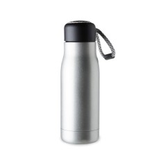 GARRAFA TÉRMICA 420ML C/ CORDÃO com logotipo