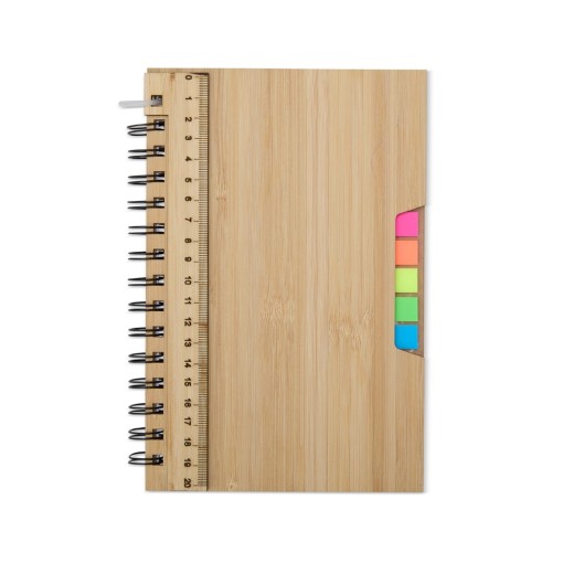 CADERNO A5 BAMBU para brinde corporativo